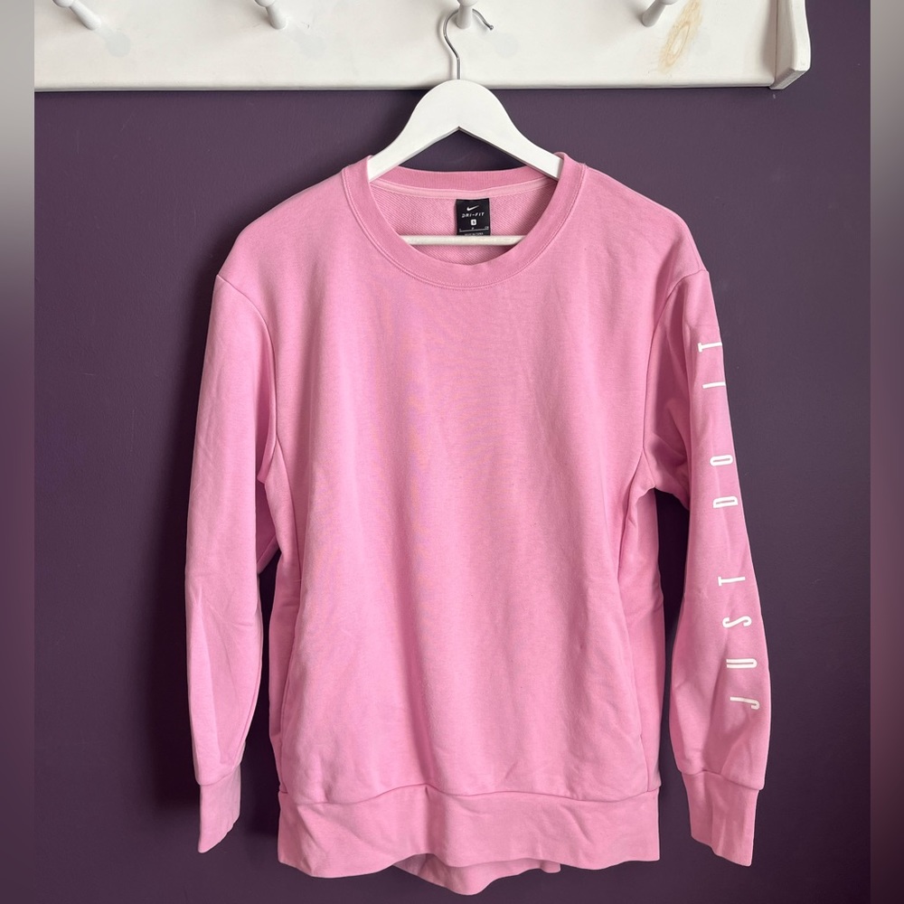 Baby Pink Nike Dri-Fit Sweatshirt